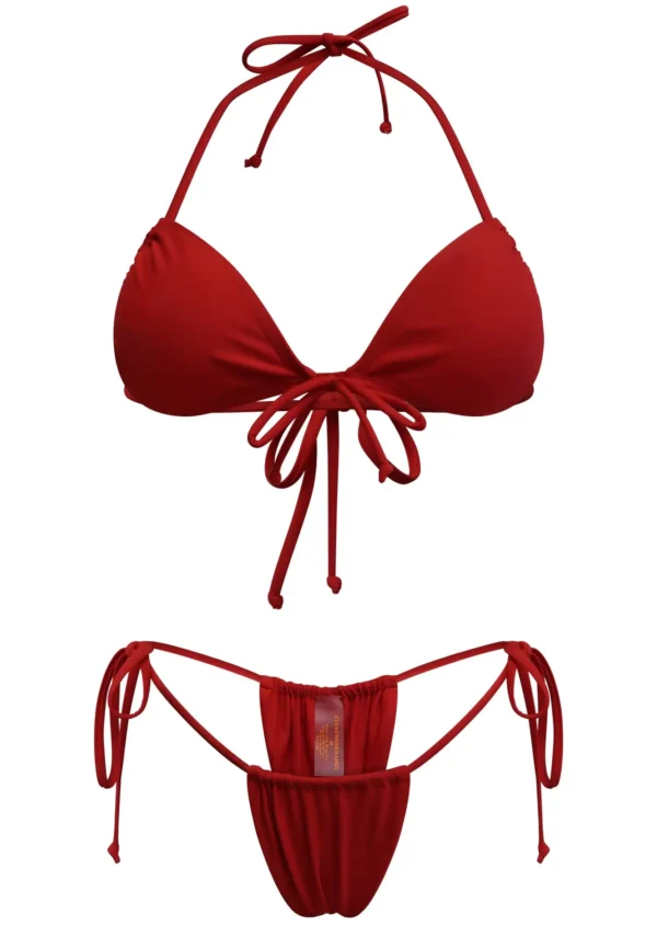 SFM's Classic Red thong bikini.